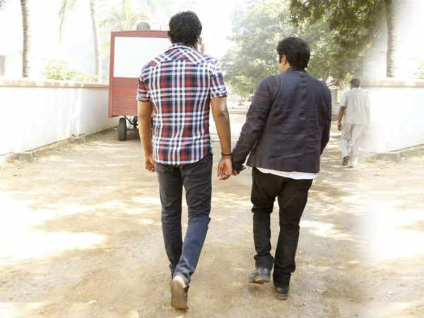 మోహన్బాబు సెట్లో బాలకృష్ణ