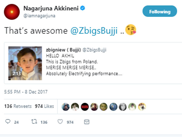 నిన్ను చాలా అభిమానిస్తున్నాను