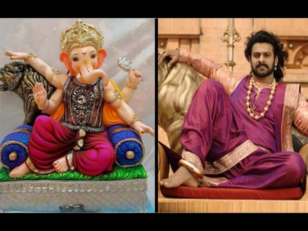 బాహుబలి తరహాలో గణపతి విగ్రహాలు