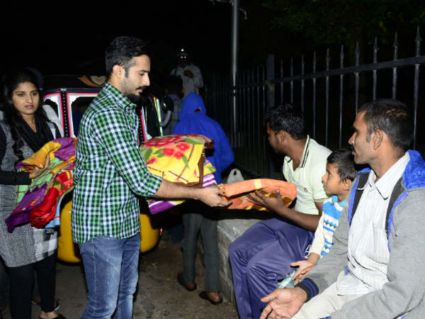 Anchor Ravi, McDownalds distributed blankets Anchor Ravi, McDownalds distributed blankets