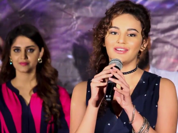 Seerat Kapoor, Surabhi speech at okka kshanam teaser launch Seerat Kapoor, Surabhi speech at okka kshanam teaser launch