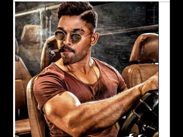 అల్లు అర్జున్ నోట్లో సిగార్తో