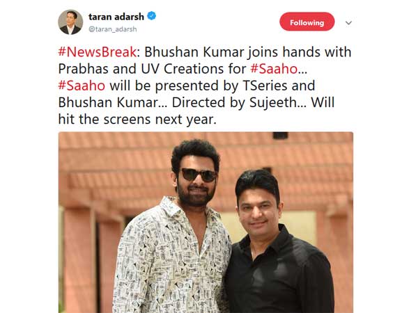 తరణ్ ఆదర్శ్ ట్వీట్
