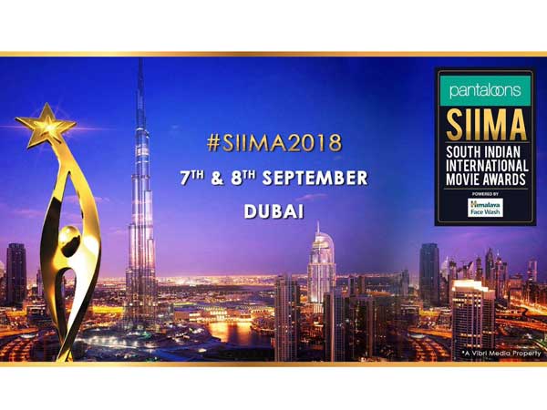 SIIMA 2018 will be held in Dubai on September SIIMA 2018 will be held in Dubai on September
