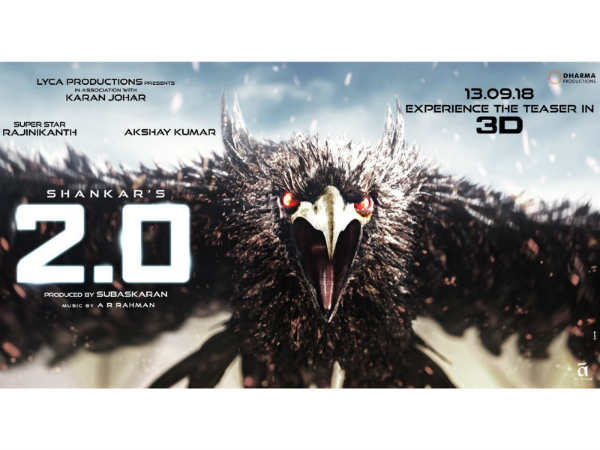 Rajinikanths 2.0 teaser in 3D version Rajinikanths 2.0 teaser in 3D version