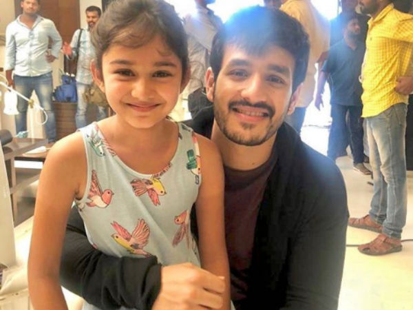 Akhil meets special guest at Akhil 3 sets Akhil meets special guest at Akhil 3 sets