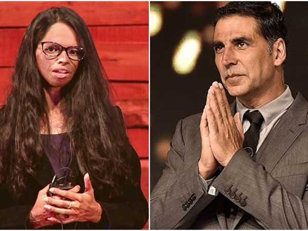 Akshay Kumar gives 5 lakh to acid attack survivor Laxmi Agarwal Akshay Kumar gives 5 lakh to acid attack survivor Laxmi Agarwal