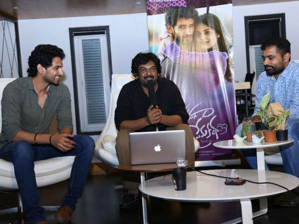 Anaganaga o premakatha first song launched by Puri Jagannadh Anaganaga o premakatha first song launched by Puri Jagannadh
