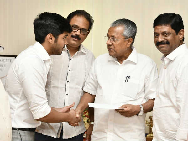 Dhruv Vikram donates his first salary from Varma to Kerala relief fund Dhruv Vikram donates his first salary from Varma to Kerala relief fund