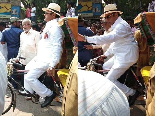 రిక్షాపై బాలయ్య