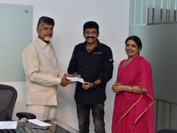 Jeevitha Rajasekhar donats Rs 10 lakh for Titli cyclone relief fund Jeevitha Rajasekhar donats Rs 10 lakh for Titli cyclone relief fund