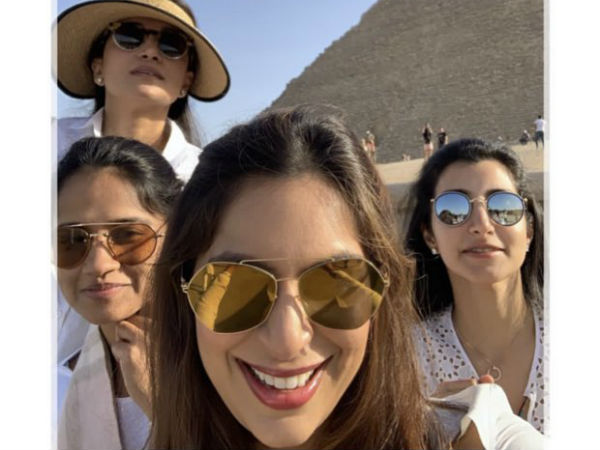 Upasana and Nara Brahmani in Egypt Upasana and Nara Brahmani in Egypt