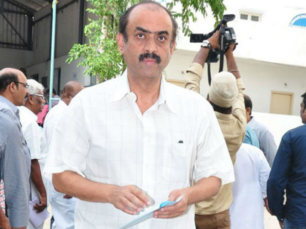 GHMC tried to demolish Film Producer Suresh Babu Illegal Construction GHMC tried to demolish Film Producer Suresh Babu Illegal Construction