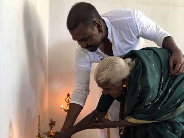 Raghava Lawrence built a house for Gaకa Cyclone victim Raghava Lawrence built a house for Gaకa Cyclone victim