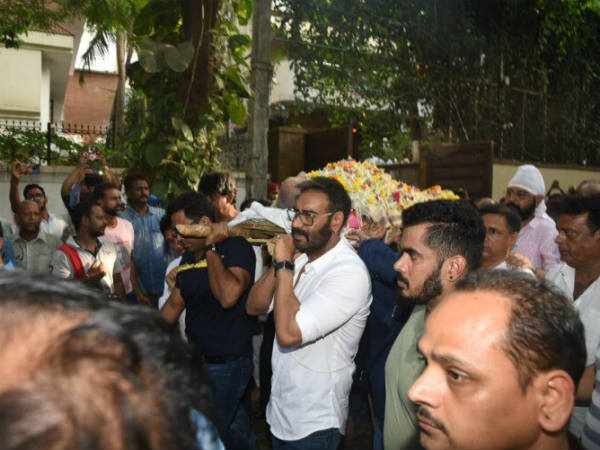 Veeru Devgan funerals: Amitabh Bachchan others attended Veeru Devgan funerals: Amitabh Bachchan others attended