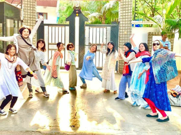 Japanese fans hulchal at Prabhas residence Japanese fans hulchal at Prabhas residence