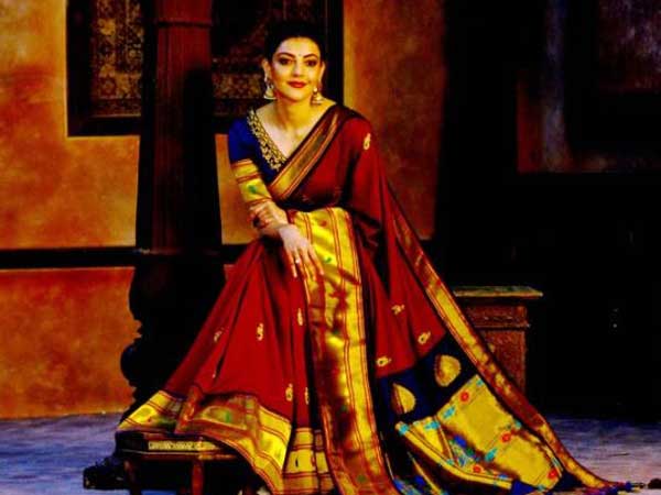Actor Kajal aggarwal look gorgeous in Saree Actor Kajal aggarwal look gorgeous in Saree
