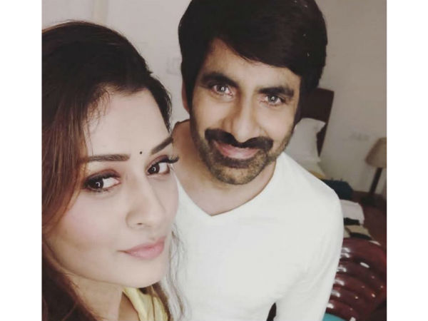 Payal Rajput Selfi with Ravi Teja Payal Rajput Selfi with Ravi Teja