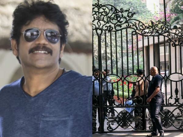 నాగార్జున ఇంటిముందు ఆందోళనలు