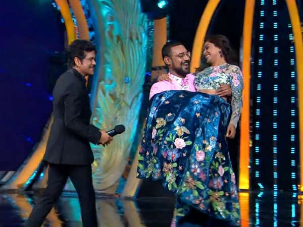 Varun Sandesh and His Wife Vithika Sheru Enters Into the Bigg Boss House Varun Sandesh and His Wife Vithika Sheru Enters Into the Bigg Boss House