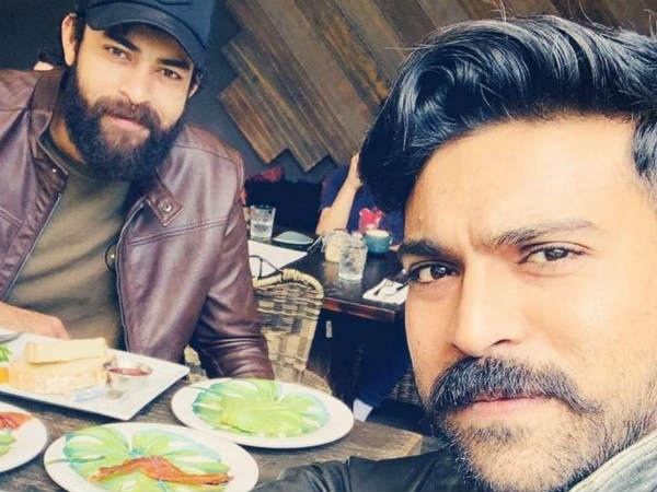 Ram Charan and Varun Tej enjoyed party Ram Charan and Varun Tej enjoyed party