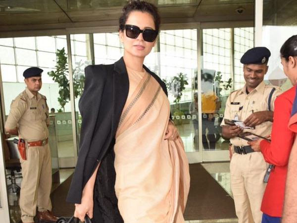 Kangana Ranaut Wearing A 600-Rupee Saree Kangana Ranaut Wearing A 600-Rupee Saree