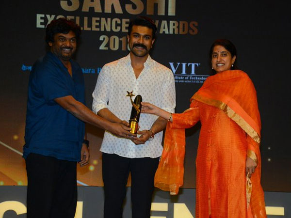 Ram Charan got Best Hero Award Ram Charan got Best Hero Award