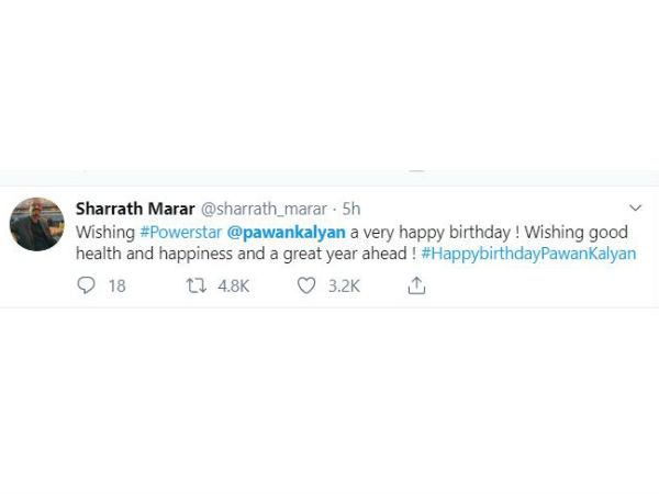 నిర్మాత శరత్ మారార్ ట్వీట్