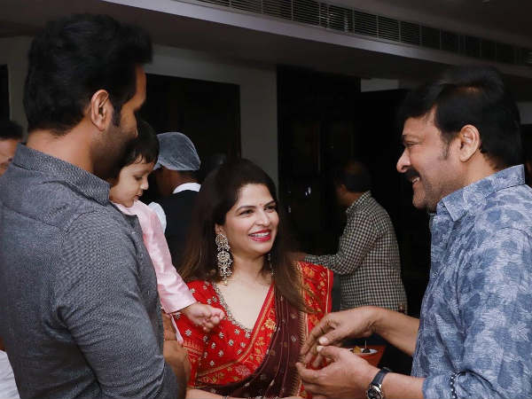 మంచు విష్ణు నివాసంలో చిరంజీవి