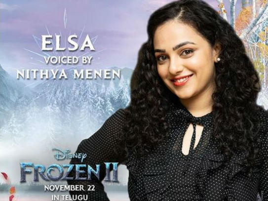 Nithya menen dubbing for Elsa Character in Frozen 2 Nithya menen dubbing for Elsa Character in Frozen 2