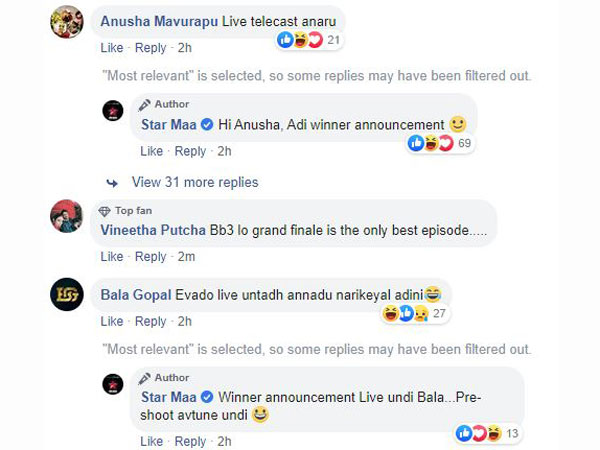 Bigg Boss 3 Telugu Netizens Questioning On Live Tele Cast Bigg Boss 3 Telugu Netizens Questioning On Live Tele Cast