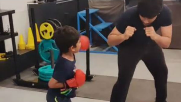 Allu Sirish And His Boxing Partner Video Goes Viral Allu Sirish And His Boxing Partner Video Goes Viral