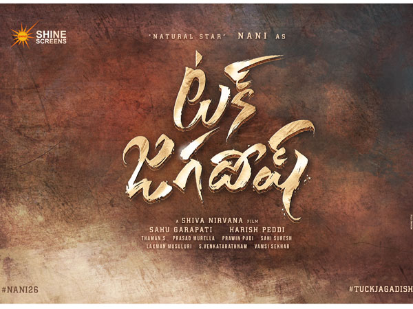 Nani- Shiva Nirvana New movie title Fixed Nani- Shiva Nirvana New movie title Fixed