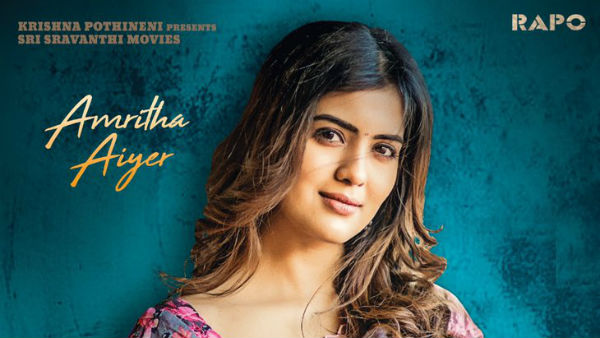 Ram Pothinenis RED: Amritha Aiyer Look released Ram Pothinenis RED: Amritha Aiyer Look released