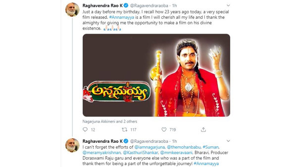 K Raghavendra Rao Recalls Annamayya Shoot Days K Raghavendra Rao Recalls Annamayya Shoot Days