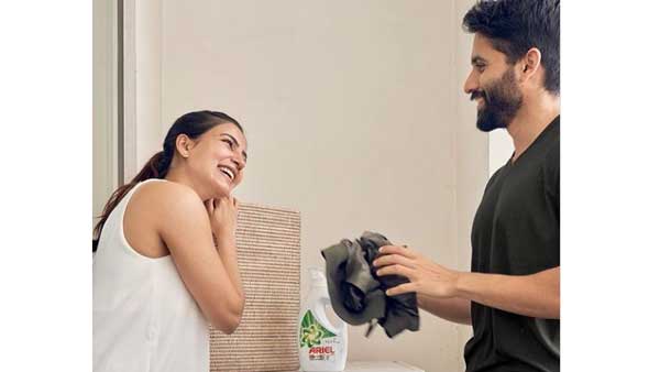 Samantha And Naga Chaitanya For Ariel Ad Shoot Samantha And Naga Chaitanya For Ariel Ad Shoot