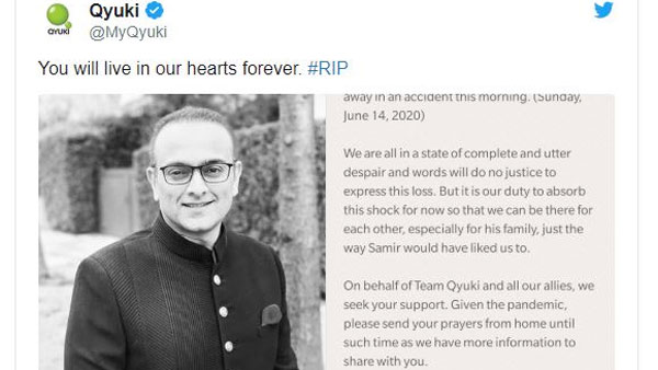 Qyuki CEO Samir Bangara died in road accident in Mumbai, Music World mourns Qyuki CEO Samir Bangara died in road accident in Mumbai, Music World mourns