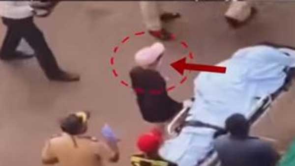 సుశాంత్ డెడ్బాడీ వద్ద నలుపు దుస్తుల్లో వ్యక్తి
