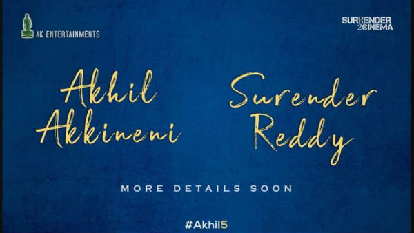 Akkineni akhil upcoming movie confirmed with surender reddy Akkineni akhil upcoming movie confirmed with surender reddy
