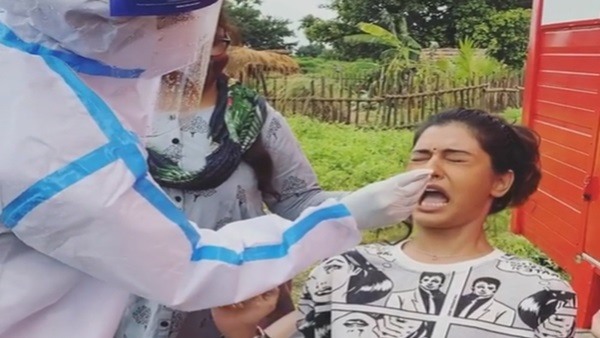 PayalRajput cries during Corona test PayalRajput cries during Corona test