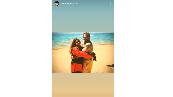 Sridevi boney kapoor romantic photo shares janhvi in insta story Sridevi boney kapoor romantic photo shares janhvi in insta story