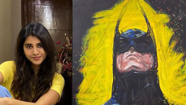 Nabha Natesh Draw Batman Art Goes Viral Nabha Natesh Draw Batman Art Goes Viral