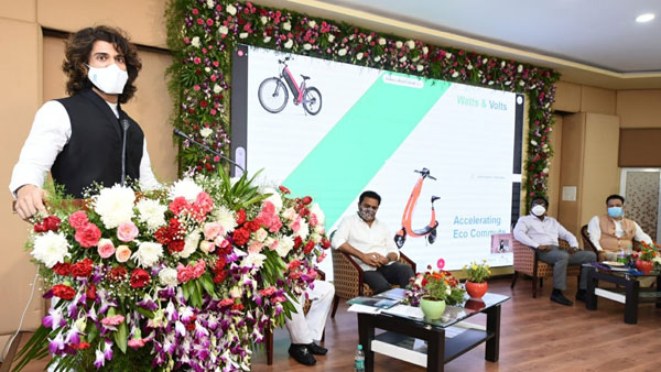 Hero Vijay Devarakonda as a partner in Watts and Volts Company Hero Vijay Devarakonda as a partner in Watts and Volts Company