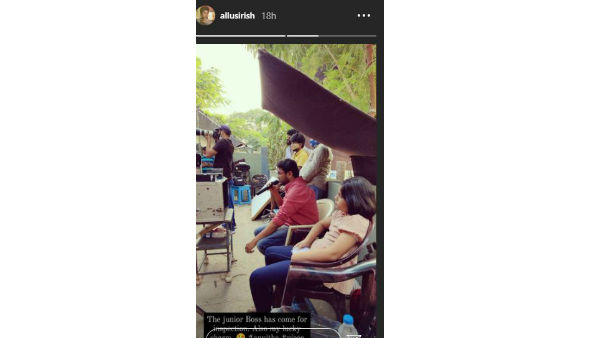 Allu Anvitha Special guest for allu sirish new movie Allu Anvitha Special guest for allu sirish new movie