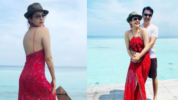 భర్త కౌగిలిలో కాజల్ బంధీ.. అక్కడ హనీమూన్‌ను ఎంజాయ్ చేస్తోన్న కొత్త జంట.. పిక్స్ వైరల్