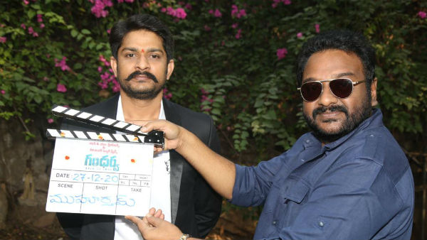 George Reddy fame Sandeep Madhavs Gandharwa launched by VV Vinayak. George Reddy fame Sandeep Madhavs Gandharwa launched by VV Vinayak.