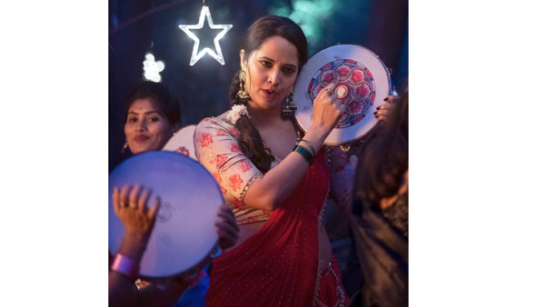anasuya bharadwaj feature in a special mass dance number in Chaavu Kaburu Challaga anasuya bharadwaj feature in a special mass dance number in Chaavu Kaburu Challaga