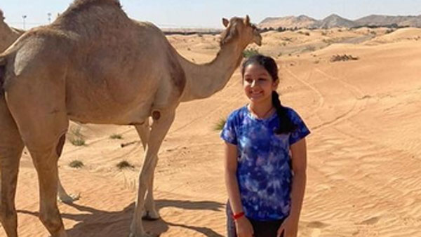 Sitara Ghattamaneni Dubai Diaries In Desert Sitara Ghattamaneni Dubai Diaries In Desert