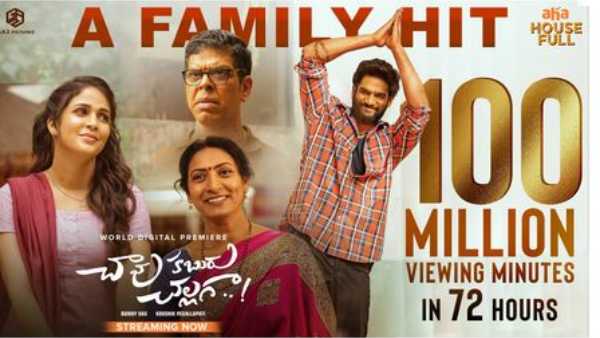 Chaavu Kaburu Challaga 100 million ott viewing minutes and counting Chaavu Kaburu Challaga 100 million ott viewing minutes and counting