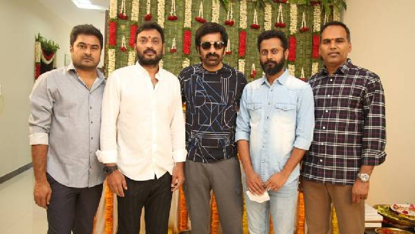 Raviteja new movie launch with new director Raviteja new movie launch with new director